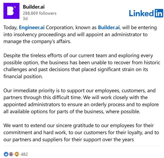 15亿美元AI独角兽崩塌全是印度程序员冒充！微软亚马逊惨遭忽悠(图1)