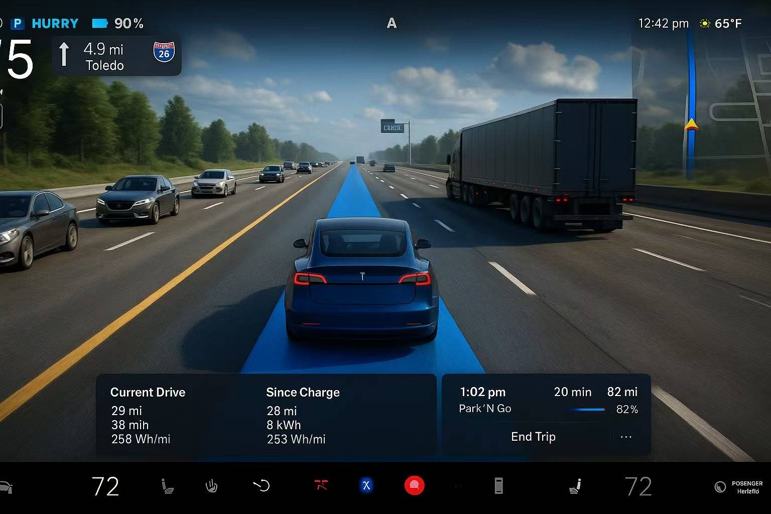 特斯拉车机引入虚幻引擎！智驾界面堪比3A大作然并卵？