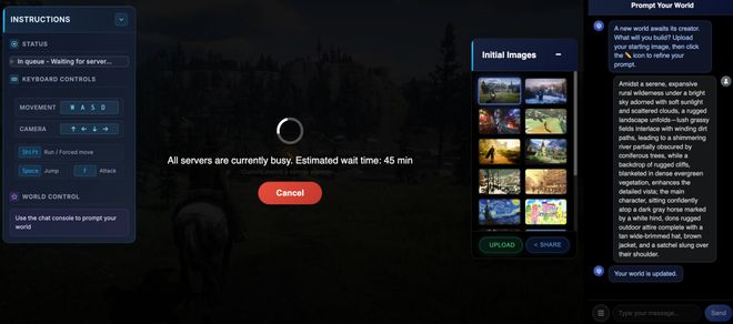 又一个Genie 3来了！刚上线挤爆服务器Mirage 2把世界模型玩成在线游戏(图3)