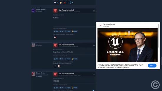 博主呼吁玩家为用虚幻开发的游戏打差评！让Epic重视(图2)