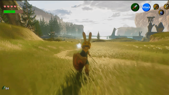 饭制版《塞尔达传说：时之笛》更新！虚幻57效果超棒(图2)