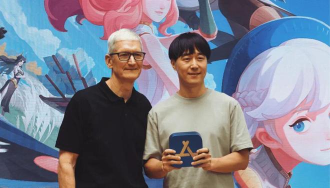 来自中国的年度 iPhone 游戏大奖Tim Cook 拜访《剑与远征》开发商(图5)