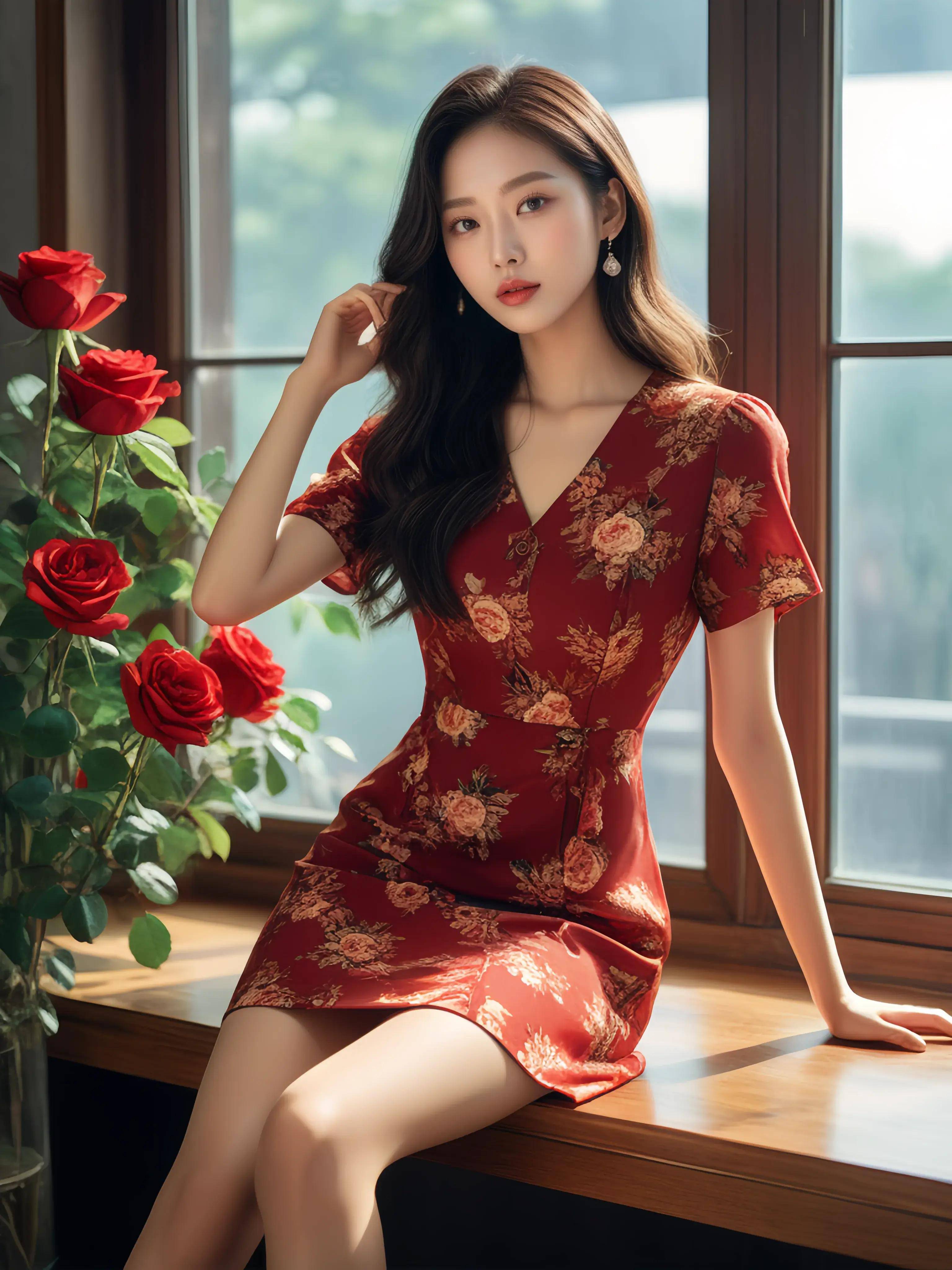 镜子里我们结合的样子